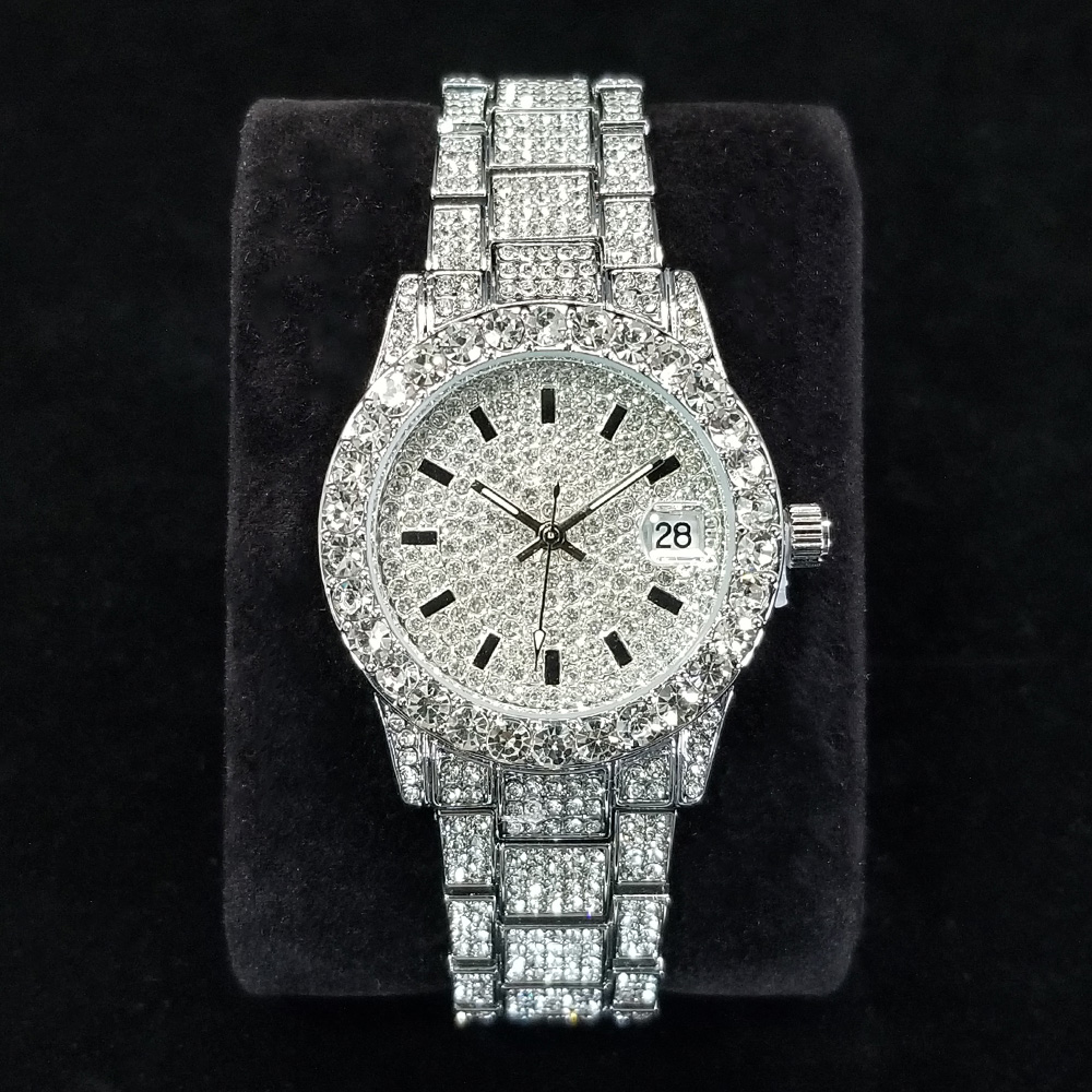 Jewelry Diamond Watches - Elegant Diamond Watches Female Fashion Silver