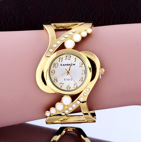Jewelry Diamond Watches - Luxury Gold Bracelet Women's Watches Fashion