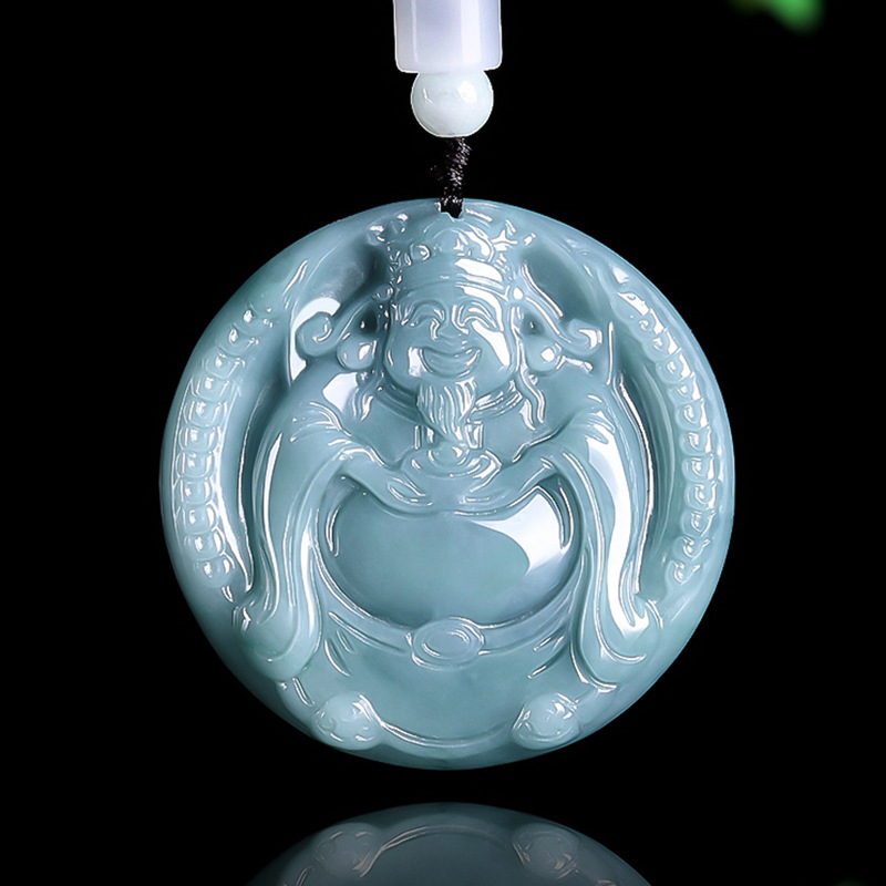 Jewelry & Watches Spółka Z Ograniczoną Odpowiedzialnością - Burmese Jadeite God of Wealth Pendant