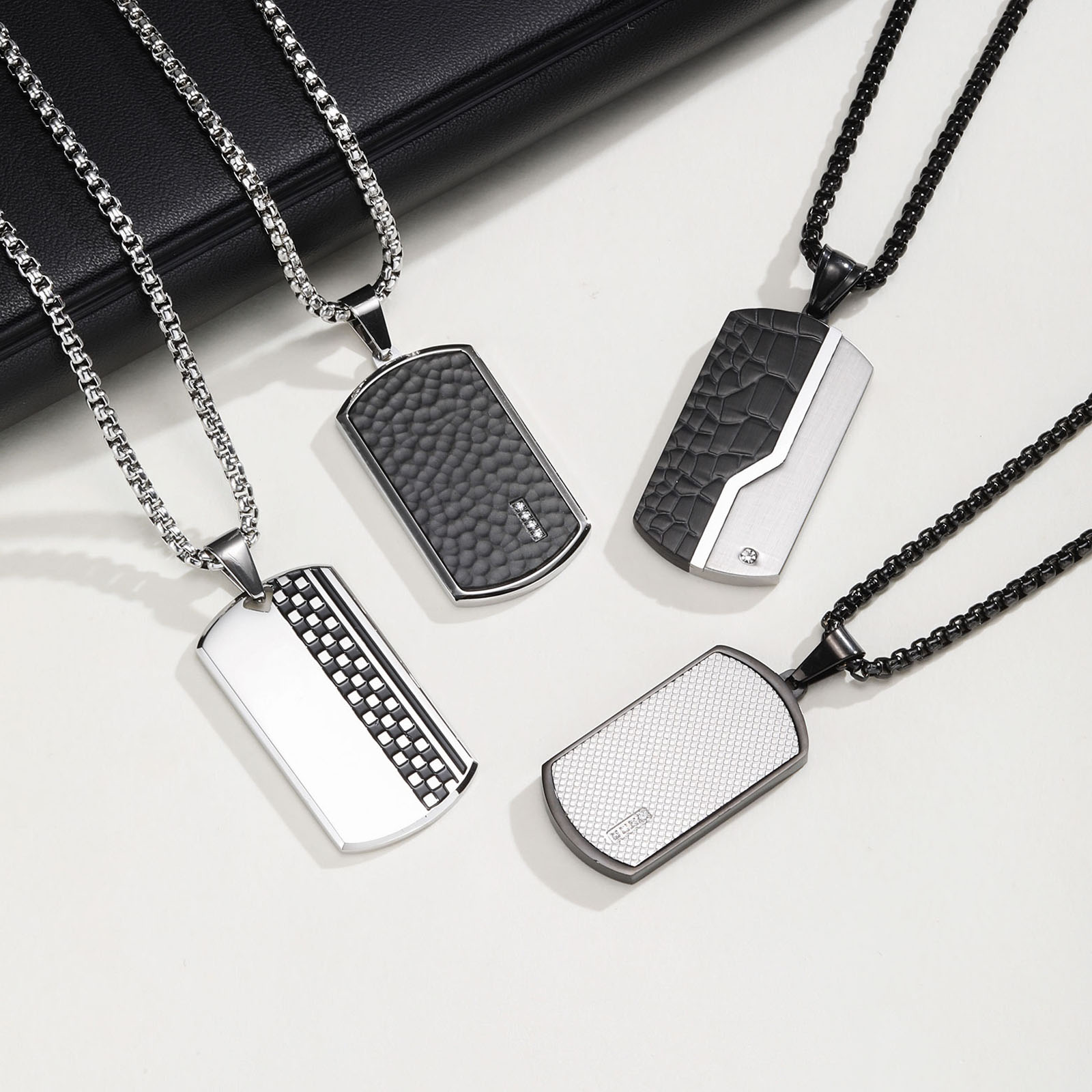 Stylish Mens Pendant Necklace, - Mens Dog Tag Necklace recension och pris