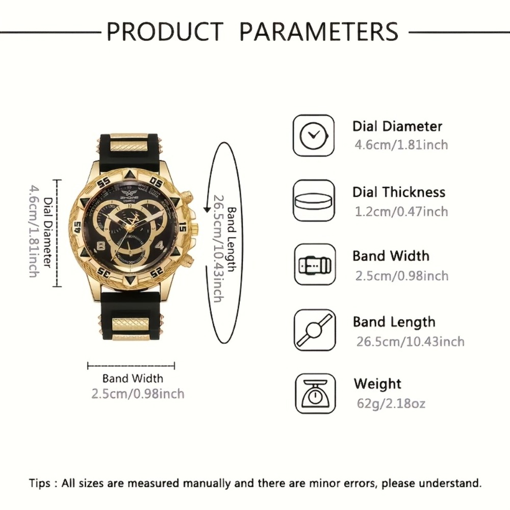 4‑Piece Luxury Men’s Watch and - Jewelry Type Watches recension och pris