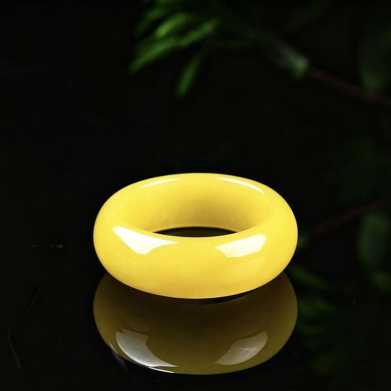 Genuine A-grade jadeite ring w - Jewelry & Watches Spółka Z Ograniczoną Odpowiedzialnością recension och pris