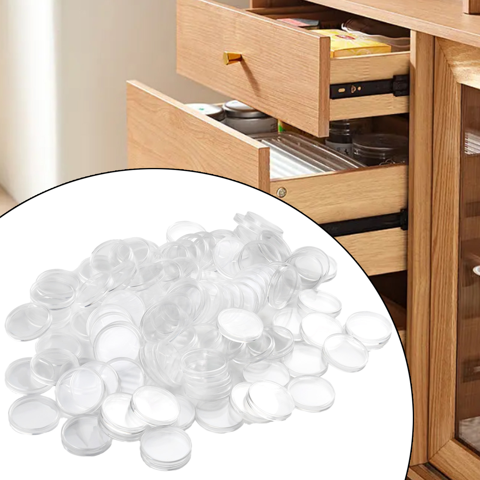 100Pcs Transparent Plastic Rou - Collectors Coins Jewelry & Watches Of Smithtown Photos recension och pris