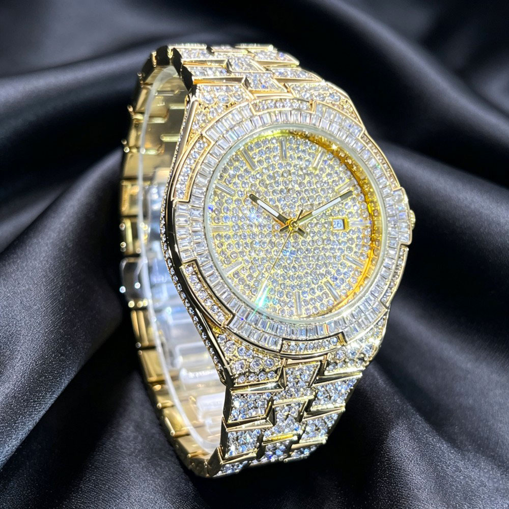 Hot Sell Gold Ice Watch For Me - Jewelry And Watches Luxury Brand recension och pris