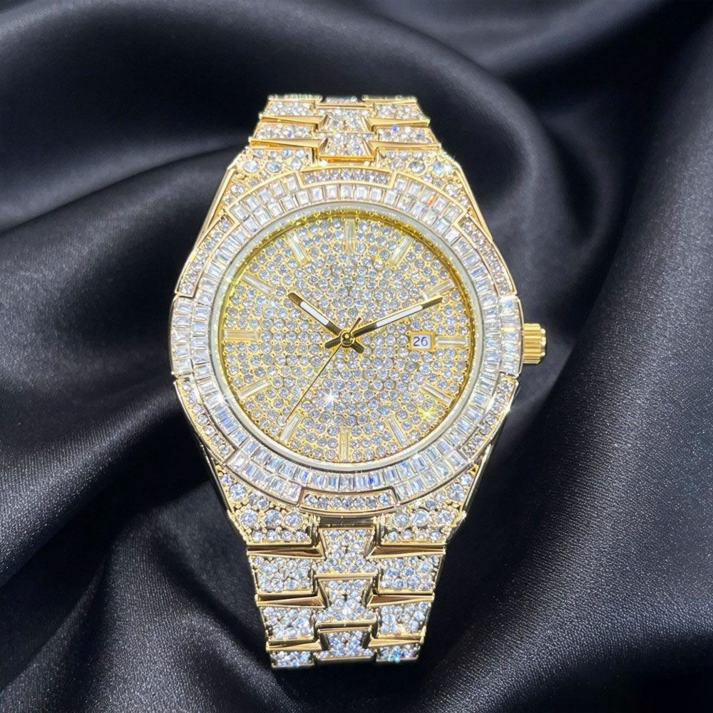 Hot Sell Gold Ice Watch For Me - Jewelry And Watches Luxury Brand recension och pris