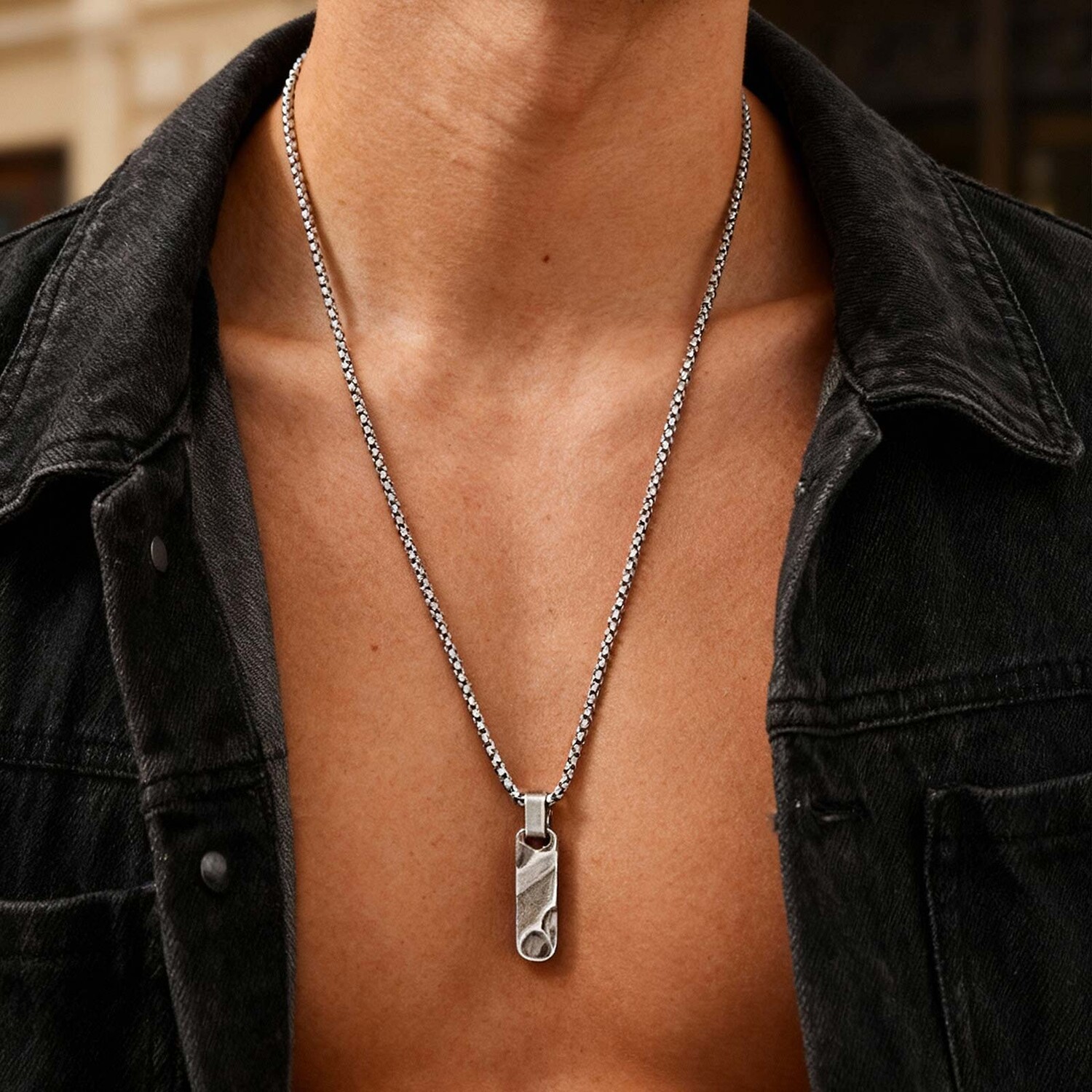 Small Dogtag Pendant Necklaces - Mens Dog Tag Necklace recension och pris