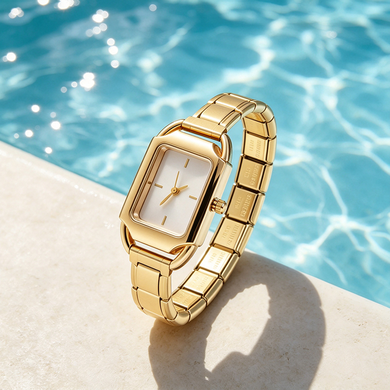 2026 Golden Square Watch Gift  - Jewelry Type Watches recension och pris