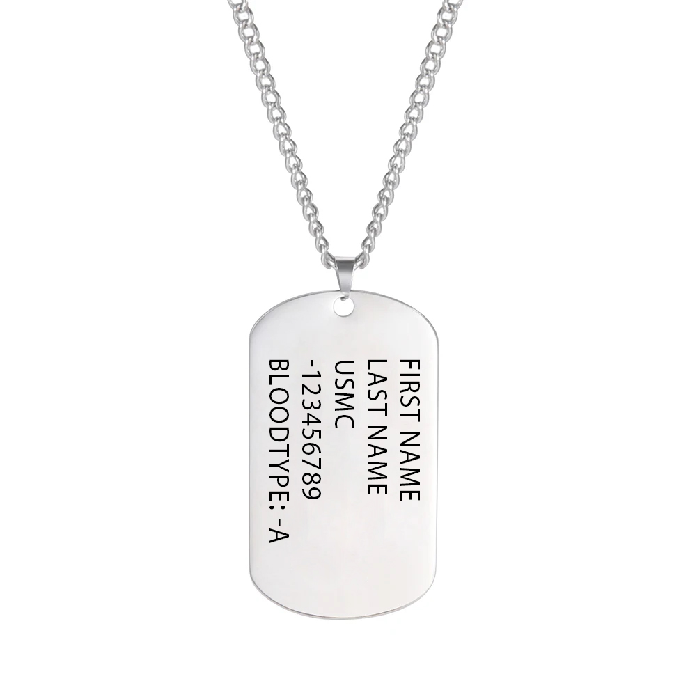 Military Army Tactical Persona - Mens Dog Tag Necklace recension och pris
