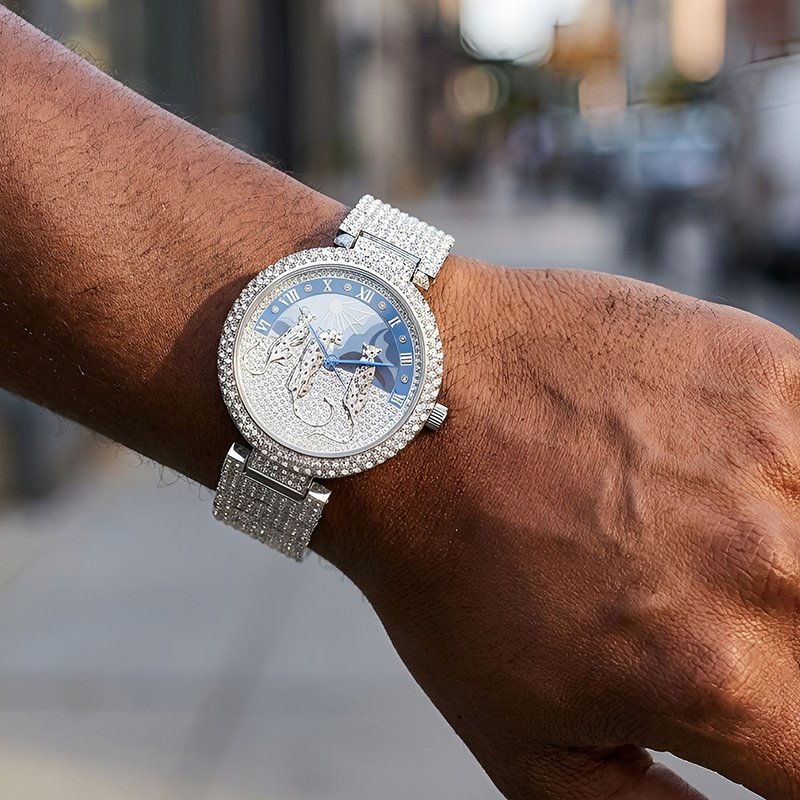 Men's Watches Sun and leopard  - Jewelry And Watches Luxury Brand recension och pris