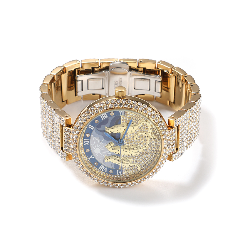Men's Watches Sun and leopard  - Jewelry And Watches Luxury Brand recension och pris