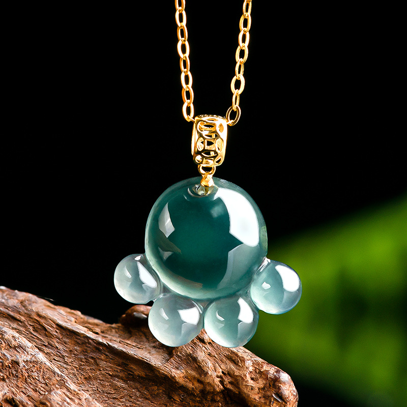 Natural Real Emerald Blue Wate - Jewelry & Watches Spółka Z Ograniczoną Odpowiedzialnością recension och pris