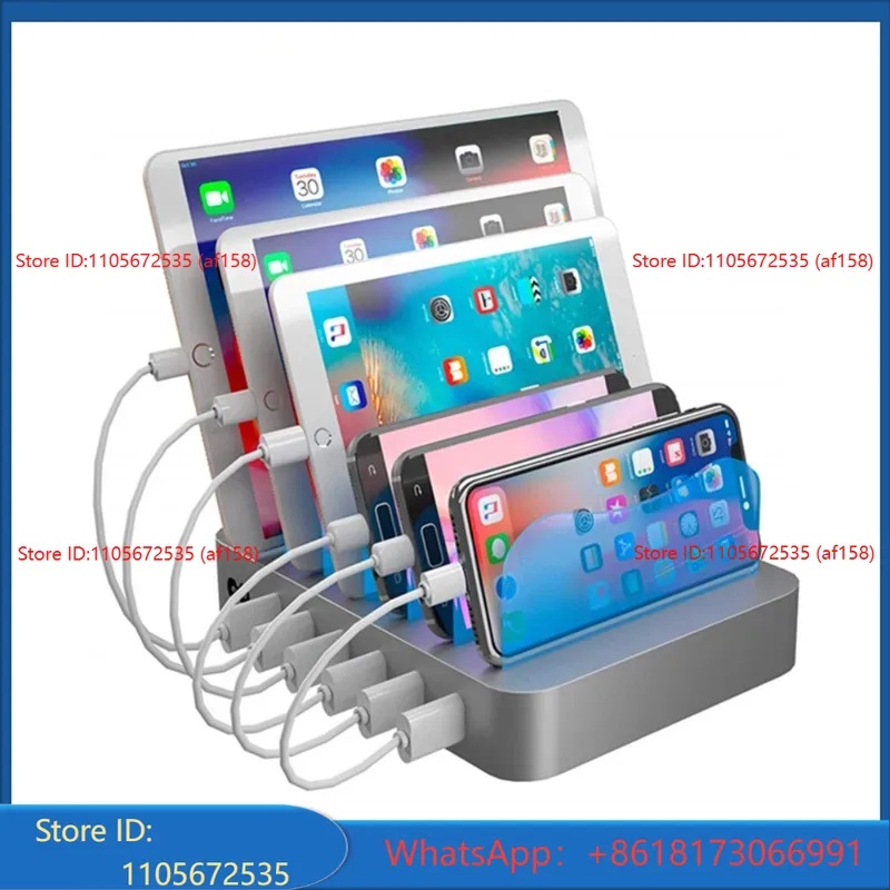 6USB desktop phone holder, sma - Smartwatch recension och pris