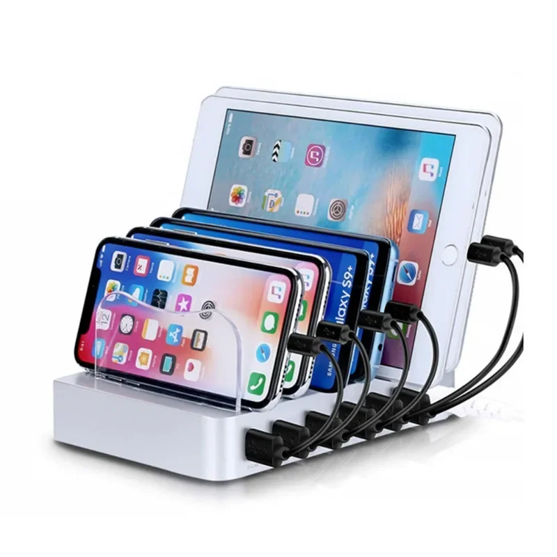 6USB desktop phone holder, sma - Smartwatch recension och pris