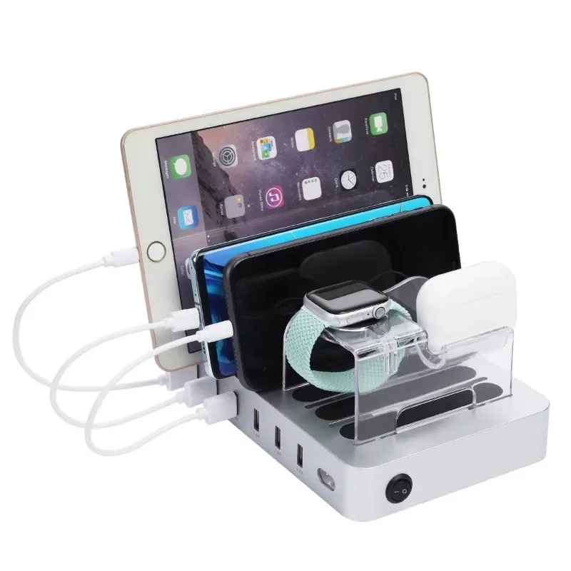 6USB desktop phone holder, sma - Smartwatch recension och pris
