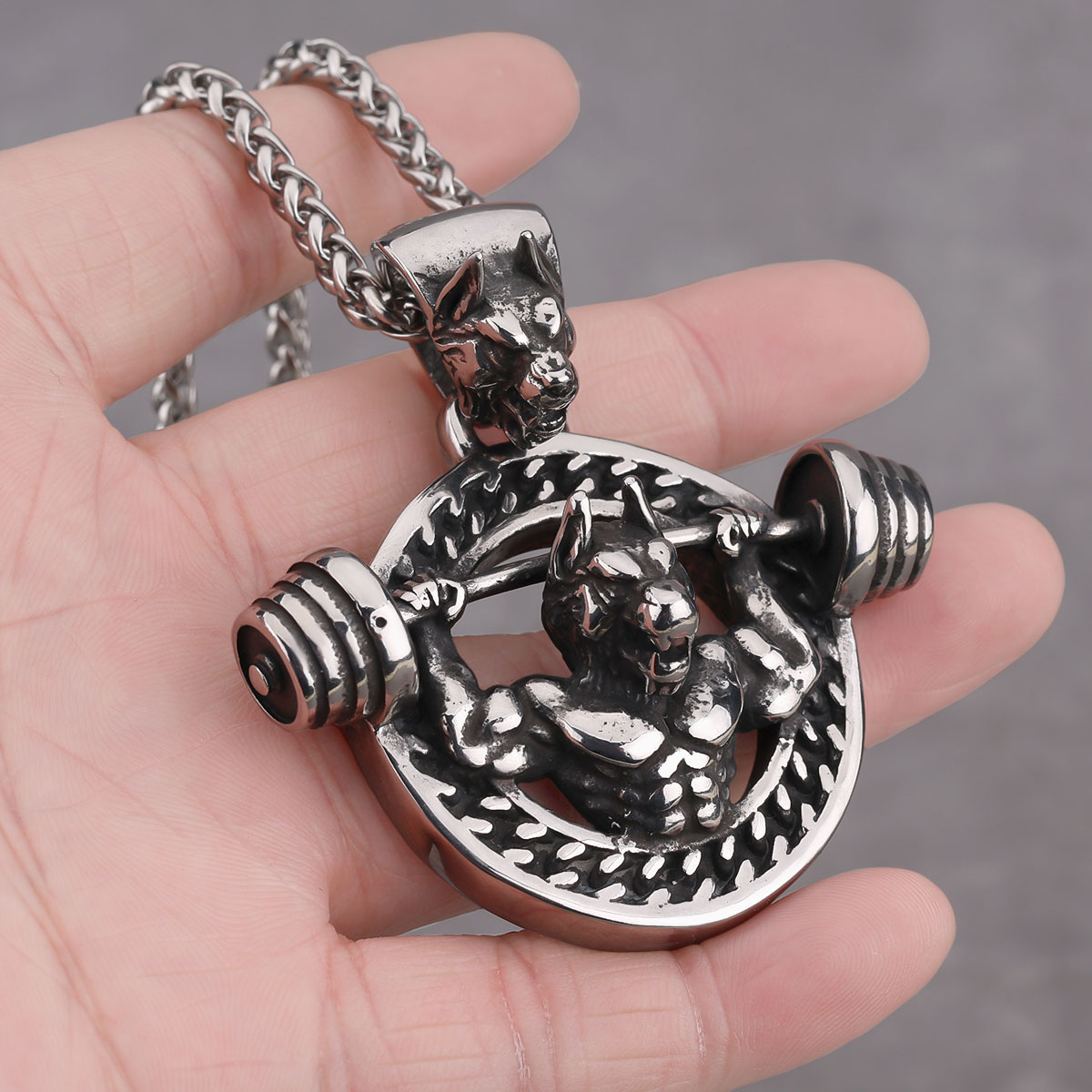 Creative Design Barbell Fitnes - Mens Dog Tag Necklace recension och pris