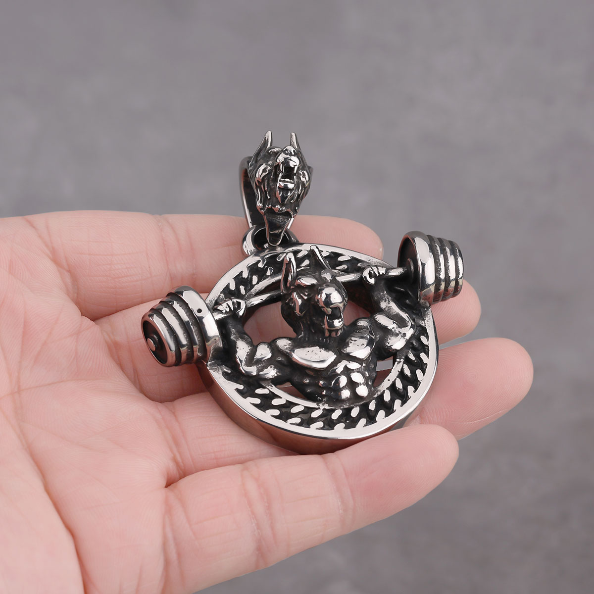 Creative Design Barbell Fitnes - Mens Dog Tag Necklace recension och pris