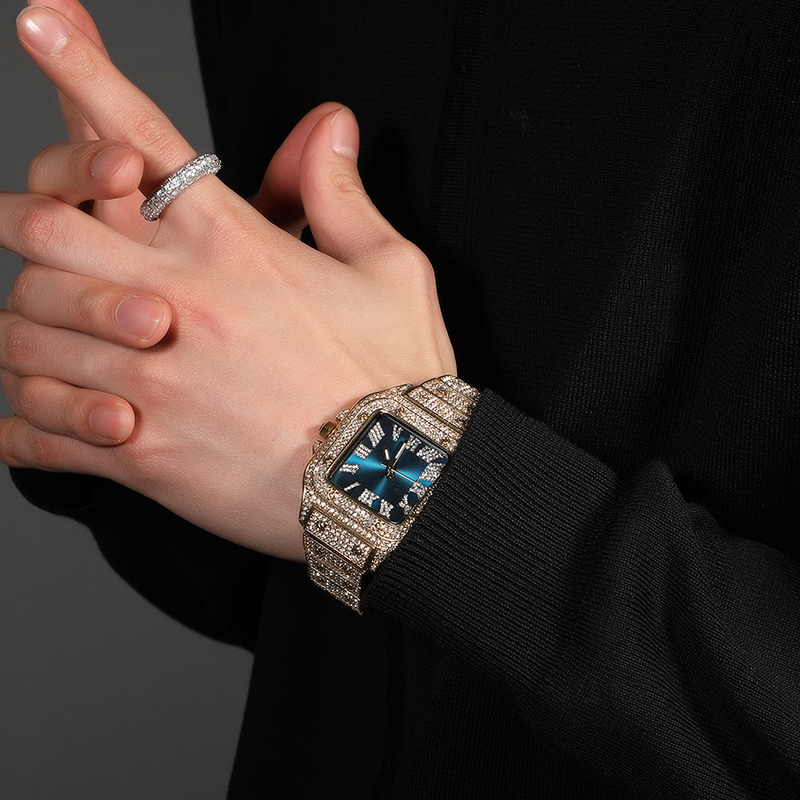 Hip Hop Luxury Quartz Wrist Wa - Jewelry Type Watches recension och pris