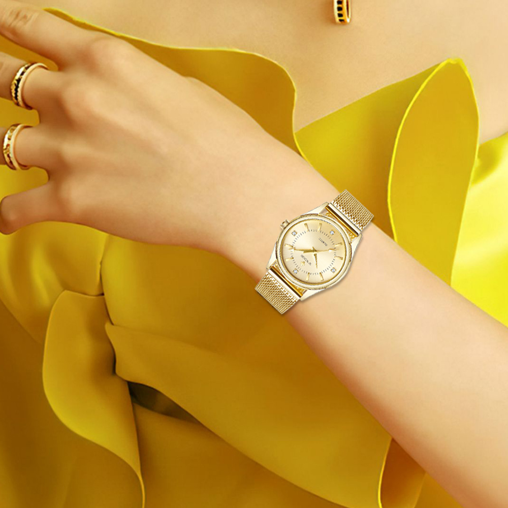 WWOOR Luxury Brand Dress Gold  - Jewelry Diamond Watches recension och pris